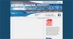 Desktop Screenshot of bemowspares.co.za